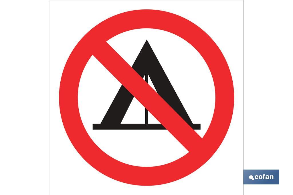 Prohibido acampar