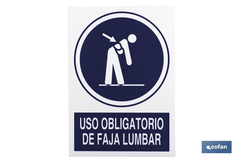 Obligatorio faja lumbar